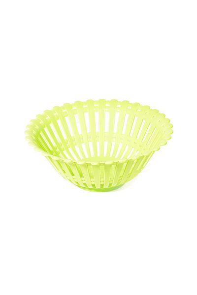 Other Green plastic round fruit basket 21 cm