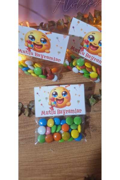 sevgiliatolyemm mutluluk getirmesi dileğiyle 3 Adet Şeker Paketi Bayram Hediy...