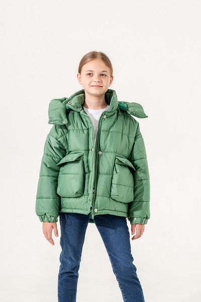 GİYİCEM TEKSTİL Girl's Pocketed Quilted Coat 1212