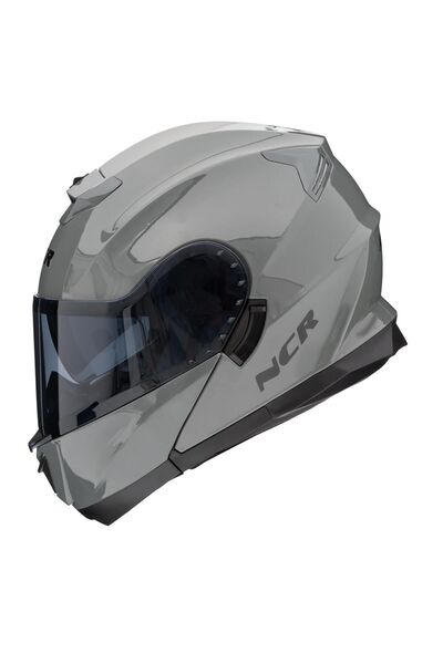 NCR Stars Çene Açılır Nardo Kask Siyah Vizörlü