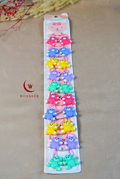 Bilenler 10 ζευγάρια πολύχρωμες και φιγούρες λαστιχένιες πόρπες για κορίτσια ...