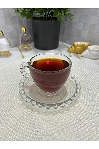 KRD Home Boncuklu Çay-kahve Takımı Kupa Bardak 2'li Takım