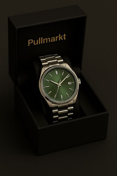 pullmarkt مع التقويم - ساعة يد رجالية