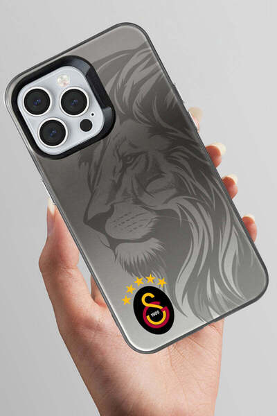 Galatasaray iPhone 13 Pro Uyumlu Galatasaray 5 Yıldız Aslan Premium Lisanslı Telefon Kılıfı