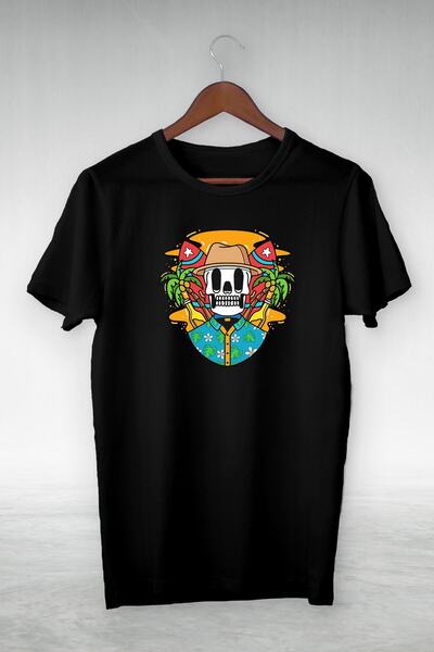 donamod Μαύρο - Ολοκληρωμένος Σκελετός - Εικονογράφηση Σχέδιο - Μπλουζάκι Vip...