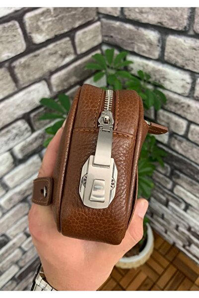 GUARD Tan Genuine Leather Encrypted Handbag - Grd2403Xw22464