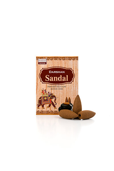 Darshan Incense Sandal Kokulu Odunsu Geri Akış Tütsü
