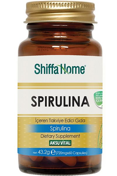 Shiffa Home Spirulina 60 Herbal Capsules 720 Mg