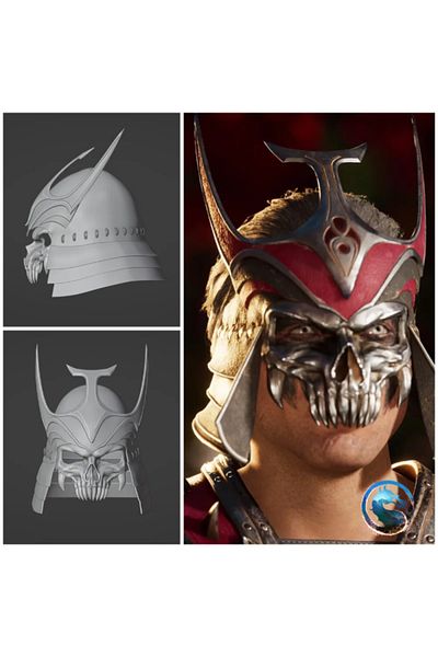 3d model s Mk1 Reiko Helmet - Warrior's Honor Design – Original 3D Print