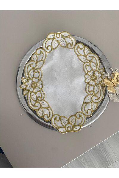 Çt Çeyizci Tekstil Coffee Presentation Tray Cover - 1 Tray Napkin