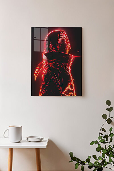 Ayabak Metal Poster Anime Naruto Itachi Uchiha - Dekoratif - Hediyelik Çerçevesiz Tablo