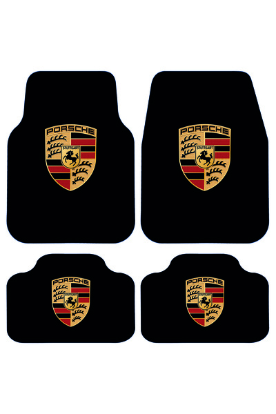 StarStalıa Porsche Desenli Oto Paspas Leke Tutmaz Dekoratif Araç Paspası