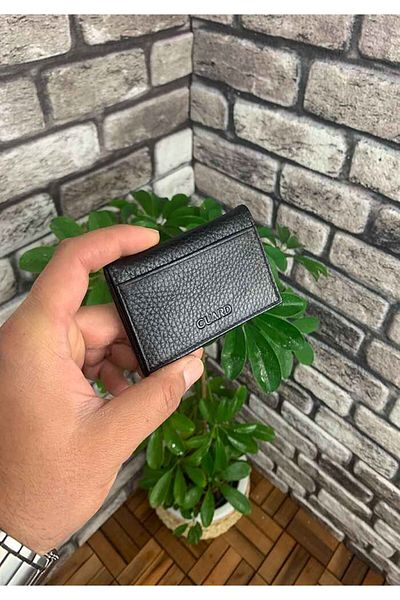 GUARD Μαύρη δερμάτινη θήκη για κάρτες - Grd2403xw22226