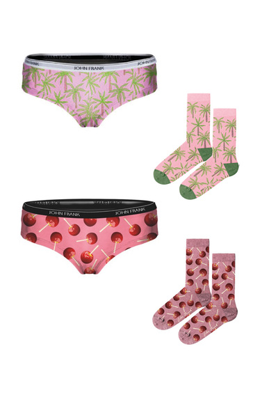 John Frank 2li Hipster ve 2li Çorap Seti