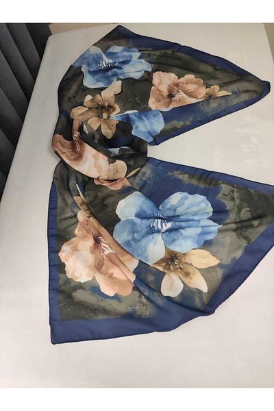 ALTUNTAŞ Women's Cotton Etnic Flower Patterned Shawl