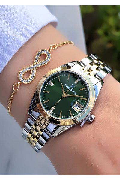 Daniel Klein Original 2 Years Warranty Women Wrist Watch with Bracelet Gift Dk989E125