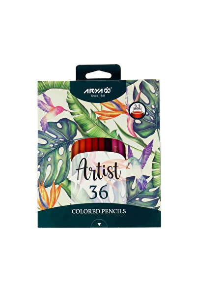 Arya Artist Profesyonel Kuru Boya Kalem Seti 36lı Tüm Renkler