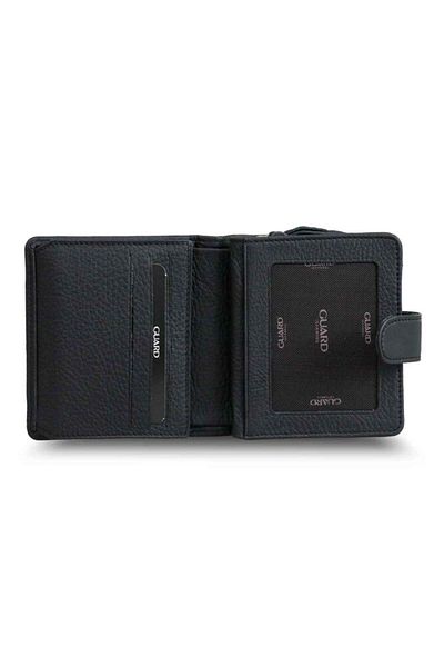 GUARD Black Multi-Compartment Stylish Leather Wallet - Grd2403Xw22502