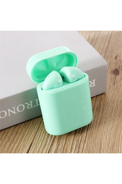 MACVI Casti wireless Macvi® Freepods i18, Bluetooth 5.0, Touch Control, HiFi Sound, verde
