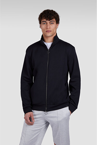 PAUL&SHARK COTTON NYLON ZIPPED SWEATSHIRT