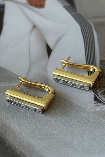 Trendy Butik Steel Gold Earrings