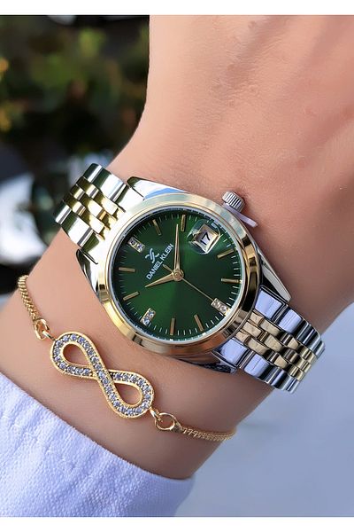 Daniel Klein Original 2 Years Warranty Women Wrist Watch with Bracelet Gift Dk989E125