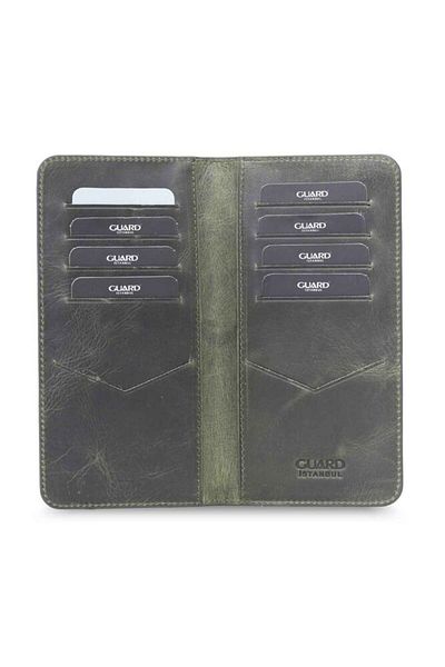 GUARD Antique Green Hand Portfolio with Phone Port - Grd2403xw22469