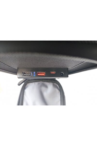 Technaxx TX-252 solar-powered camping table, 60W, 80.5x66x56 cm, foldable, 2xUSB-A, 1xUSB-C, black