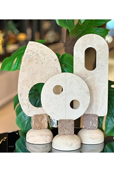 Sümeyra Marble Art Traverten Dekor Aksesuar
