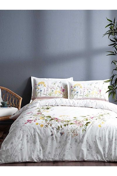 Özdilek ÖZDİLEK ДВОЕН КОМПЛЕКТ NEVRESTIM WHITE JARDIN DE FLOR