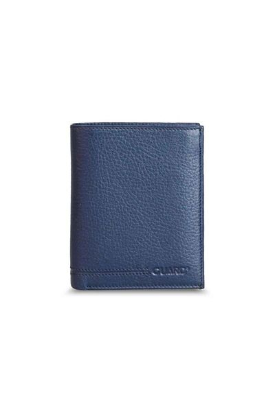 GUARD Multi-Compartment Vertical Navy Blue Leather Men's Wallet - Grd2403Xw22314