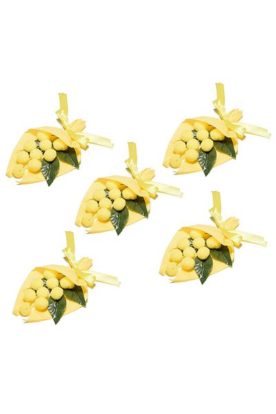 Decorer Set 5 Flori Artificiale Mimoza 13 Cm