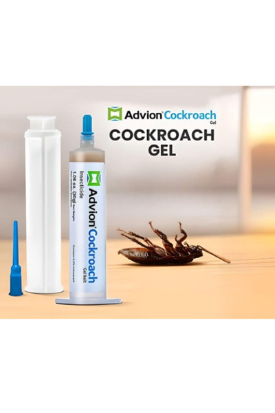 ADVİON مجموعة أدفيون جل طُعم قاتل للصراصير، قطعتان - تحكم قوي في الصراصير، تركيبة سريعة المفعول
