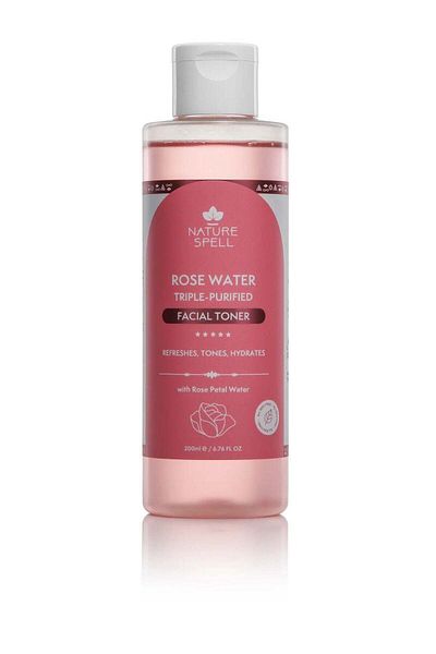 Nature Spell Rose Water Facial Toner for All Skin Types – 200ml | Hydrating & Refreshing Toner