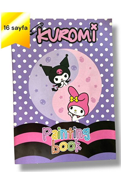 CNBYs KUROMİ BOYAMA KİTABI, 16 SAYFA, 20 ADET STICKER, 1 ADET KARTON MASKE