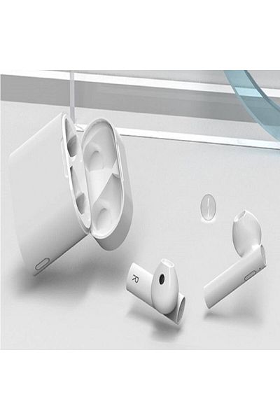 MACVI Macvi® TWS MIR6 wireless headphones, IPX4, Bluetooth 5.0, voice assistant, Hi-Fi, white