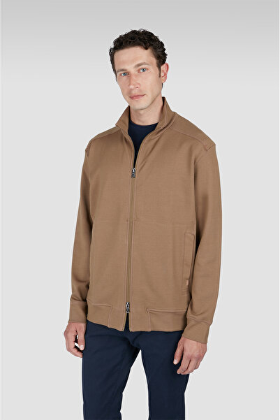 PAUL&SHARK COTTON NYLON ZIPPED SWEATSHIRT