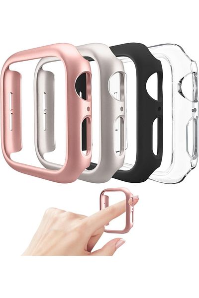 Mugust Set Of 4 Replacement Cases For Apple Watch , Plastic, Multicolor, 42 Mm