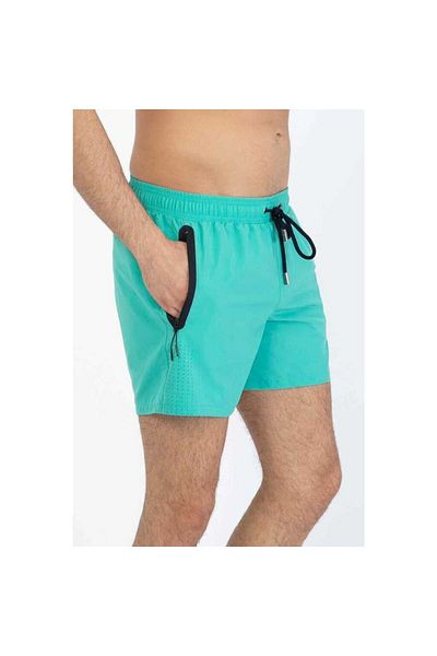 Miami Beach Ανδρικό μαγιό πισίνας Mint Lycra Water Repellent - 22