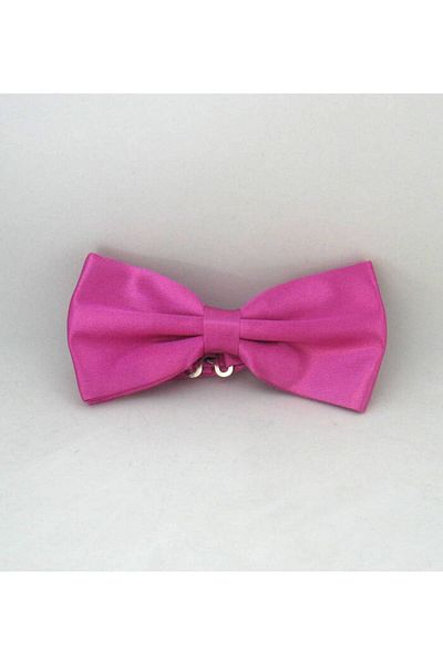 Gaffy Satin Bow Tie Plum - Solid Color - Sp-24