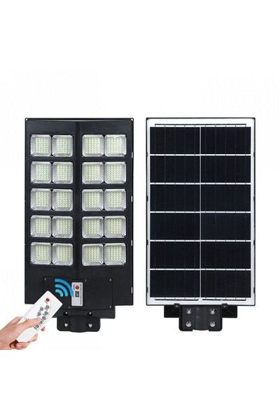 eyemazing Solar street lamp with remote, motion sensor, eMazing, 800 LEDs, 500W, IP65, 6500K, black