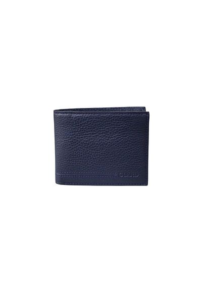 GUARD Navy Blue Genuine Leather Horizontal Model Men's Wallet - Grd2404088wt1830