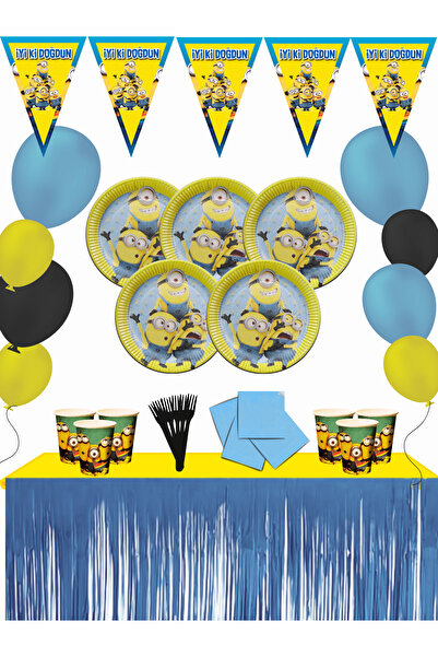 Minions Minions Metalized Table Skirted Set of 24 Birthday Party Supplies Ornaments