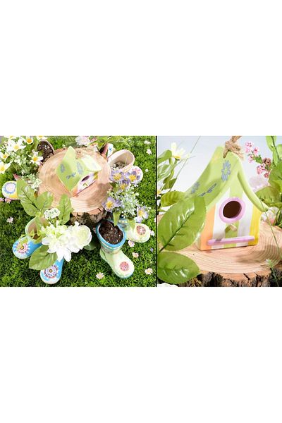 Decorer Creanga Decorativa Artificiala Dalia Trandafir 46 Cm