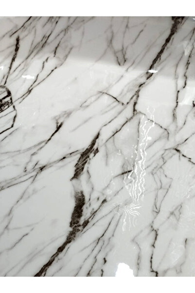 BALBAN TİCARET 80 × 190 واقي طاولة من مادة PVC السميكة بنمط الحجر الطبيعي، وسادة طاولة، ميكا واقية، قماش زيتي من الأسيتات