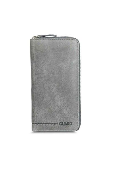 GUARD Antique Gray Zippered Portfolio Wallet - Grd2403Xw22190