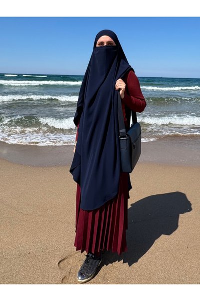 Atelier Cheval Souffle, Khimar, Medina Silk Souffle, Practical Scarf, Tie-Up Souffle, Hijab Clothing