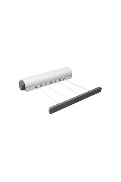 MACVI Uscator Retractabil Macvi® de Perete pentru Rufe cu 4 Sfori