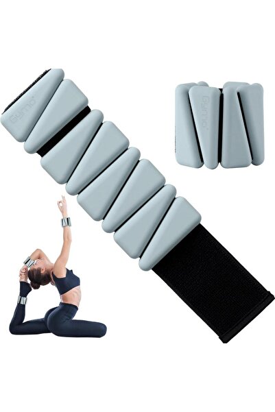Gymo Pro Series Ayarlanabilir Silikon Bilek Ağırlığı 2x1kg Üçgen Nane Yeşili