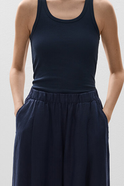 Oysho 100% Linen Straight Cut Wide Pants